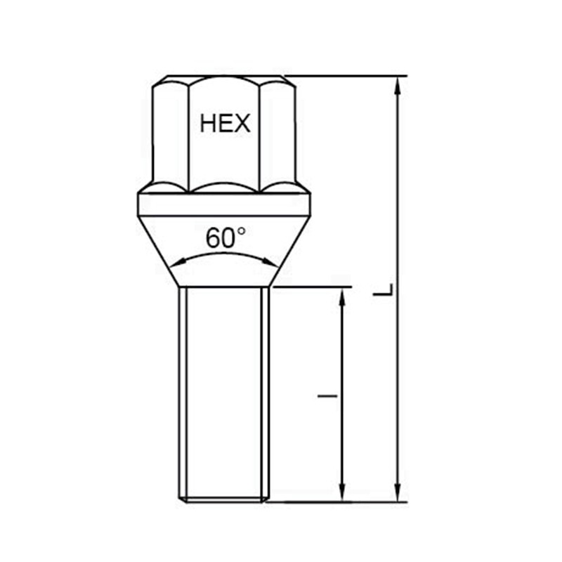WF-B003 耐用锥体‑座椅汽车车轮螺栓
