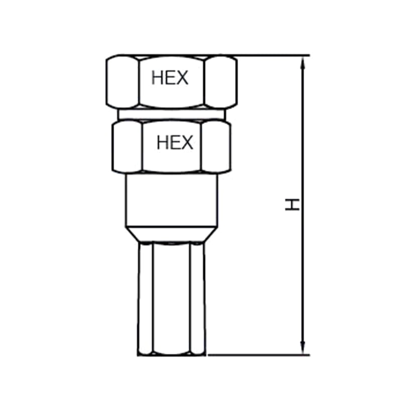 WF-K067-KEY 硬化钢内六角调谐器式凸耳螺母