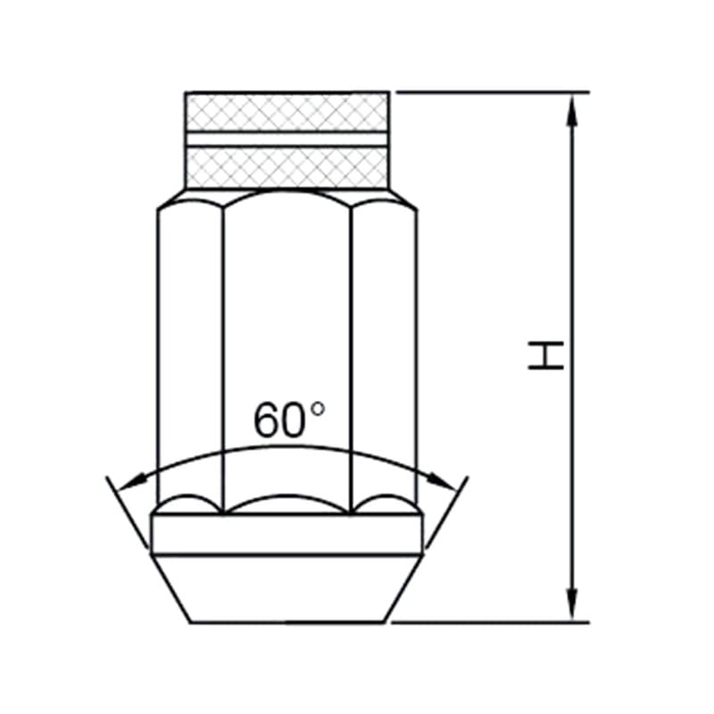 WF-K091 七边形车轮锁凸耳螺母