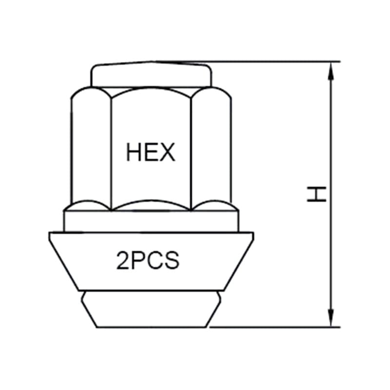 WF-N258 一体式‑件式法兰圆顶 PCD 凸耳螺母
